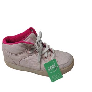 CHAMPIONES SKECHERS ROSADOS SIN CABLE ROCES BRILLOS T30 20CM