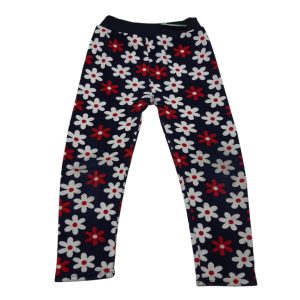 CALZA AZUL FLORES GDES BCAS ROJO INT PIEL GT T4AP