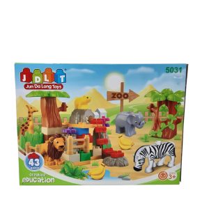 JUEGO DE BLOQUES MEDIANOS JDLT JUNGLA 43 PIEZAS