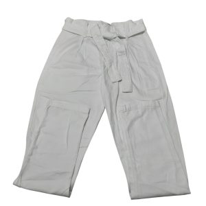 PANTALON TIRO ALTO CON LAZO BCO BLUESTEEL DET BOTON PARA ABROCHAR T14