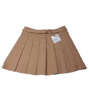 POLLERA TABLEADA BEIGE ZARA NUEVA T11/12