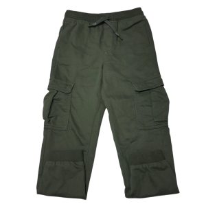 PANTALON GABARDINA VERDE CARGO H&M T6/7