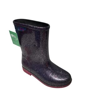 BOTAS DE LLUVIA AZUL ROSADO BRILLOS BARBIE T30 GRENDENE