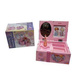 CAJITA MUSICAL ROSA CON ESPEJO