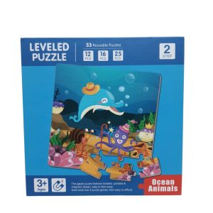 PUZZLE LIBRO LEVELED OCEAN ANIMALS 12/16/25