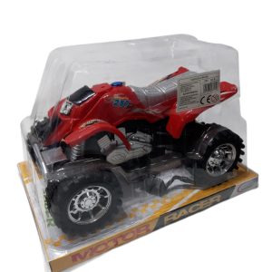 CUATRIMOTO ROJA MOTOR RACER TOY POWER NUEVO