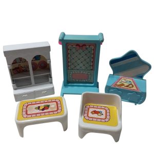 SET COMEDOR CELETSE BCO CHIQUITITO EN BSA PARA MUÑEQUITOS MINI