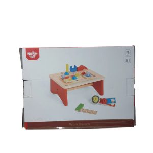 TABLERO CON HERRAMIENTAS Y TORNILLOS DE MADERA EN CAJA TOOKY TOY 31PZ