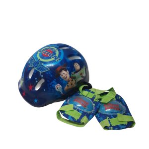 CASCO AZUL TOY STORY + RODILLERAS