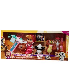 MUÑECA CON ACC MASHA Y EL OSO YG2402