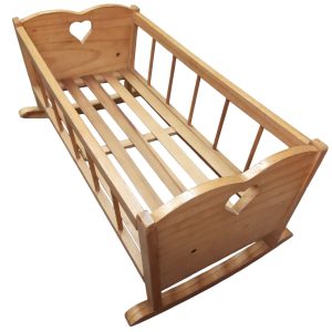 CUNA DE MADERA PARA MUÑECAS
