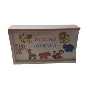 DOMINO CAJA DE MADERA NUEVO JUNGLA