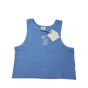 MUSCULOSA CELESTE MORLEY PALMERA ZARA T11/12 NUEVA