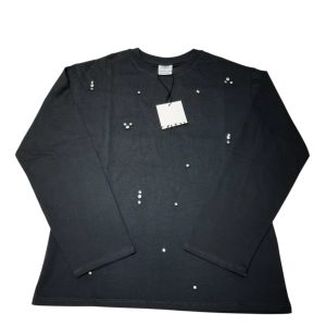 REMERA M/L GRIS PIEDRITAS BRILLOSAS ZARA T9/10 NUEVA