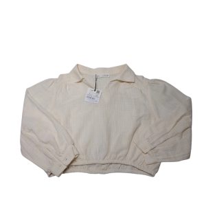 REMERA ANCHA OVER ELASTICO CRUDO CUELLO ZARA T10 NUEVA