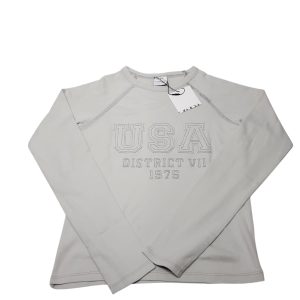 REMERA ALG M/L GRIS USA ZARA T11/12 NUEVA