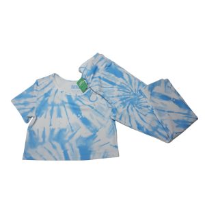 CONJUNTO CALZA TOP REMERA LICRA CELESTE BATIK ZARA T11/12