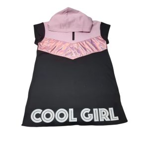 VESTIDO ALG CAPUCHA ROSADO TORNASOLADON NEGRO FUZARKA T11/12