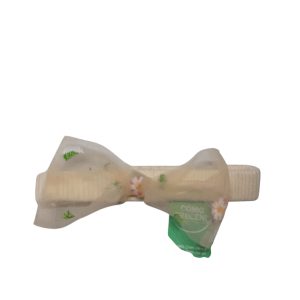 VINCHA ELASTICA CREMITA MOÑA TUL