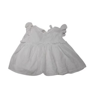 BLUSA ALG BLANCA VOLADITO ETIQUETA NIÑA T3/4 AP