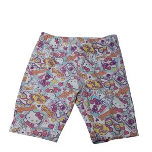 CALZA BIKER CORTA BLANCA HELLO KITTY T4