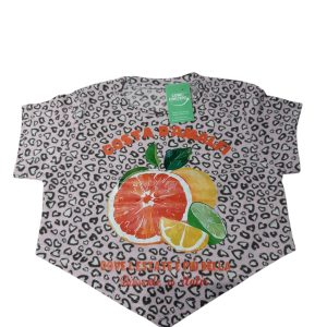 REMERA TOP EN PUNTA ROSADA CORAZONES POMELO LIMON T3/4 AP