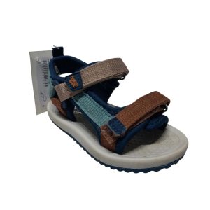 SANDALIAS AZUL VELCRO BEIGE MARRON OSHKOSH T19 EUR 11.4 CM