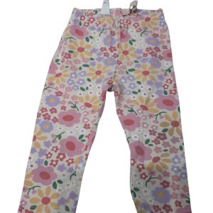 CALZA ALG CREMITA FLORES DE COLORES H&M T6/9M