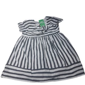 VESTIDO FRANJAS AZUL BCO MOÑA SIN MARCA T2AP