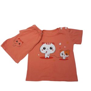 CONJ REMERA Y SHORT NARNAJA GATOS SIN MARCA T2AP ANCHITA