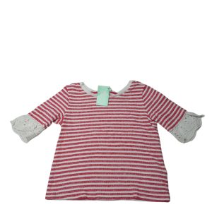 REMERA RAYADA FUCSIA BCO PUNTILLA GAP T2