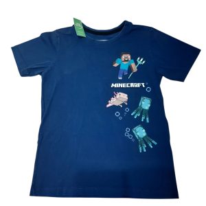 REMERA AZUL MINECRAFT GAST T7/8