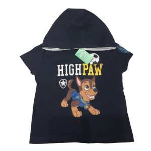 REMERA AZUL CAPUCHA PAW T4