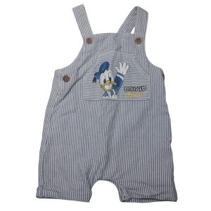 ENTERITO CORTO ALG BCO RAYADO AZUL DONALD PRIMARK T6/9M