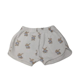 SHORT ALG BCO CONEJOS MARRONES ZARA T6/9M
