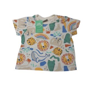 REMERA BCO ANIMALES TEDDY T 0/3M