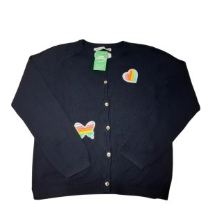 SACO TEJIDO AZUL APLIQUE CORAZON ZARA T8 GT