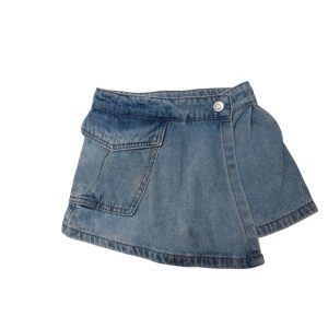 SHORT POLLERA DE JEAN CLARO BAS T6