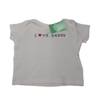 REMERA BCA LOVE DADDY H&M T2/4M