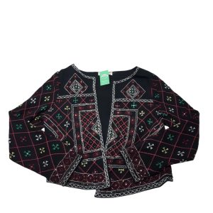 SACO NEGRO DISEÑOS BORDO VERDE BCO EN HILO ZARA T11/12