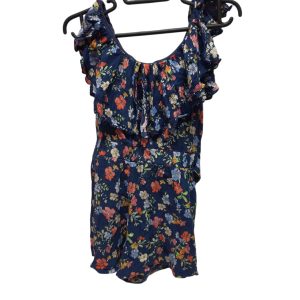 ENTERITO CORTO AZUL FLORES DE COLORES ZARA GIRL T6