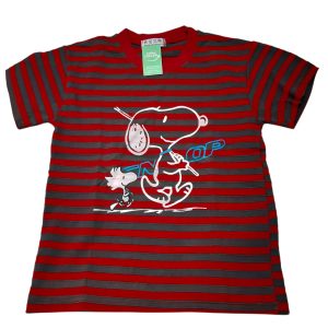 REMERA ALG RAYAS ROJO GRIS T8 AP