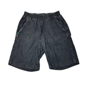 BERMUDA DE JEAN GRIS OSCURO GRISINO T9/10 DET COMO ROTITO APLIQUE DINO