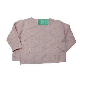 BUZO HILO ROSA CRUZADO ZARA T3/6M