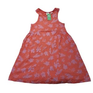 VESTIDO ALG SALMON CORALLES ROSA ZARA T9