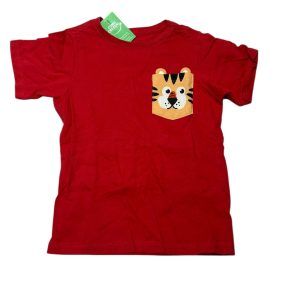 REMERA ALG ROJA BOLSILLO TIGRE POIM T3
