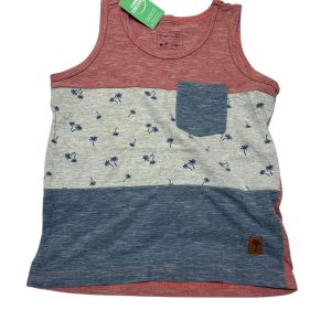MUSCULOSA ALG ROJO AZUL GRIS PALMERAS POIM T3 FR GT