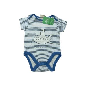 BODY ALG BCO RAYAS CELESTE SUBMARINO ZARA BABY T0/1M