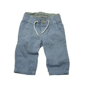 PANTALON RAYAS CELESTE BCO PIOLAS BCAS BABY GAP T3/6M