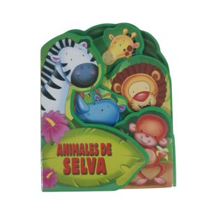 LIBRO GOMA EVA ANIMALES DE SELVA